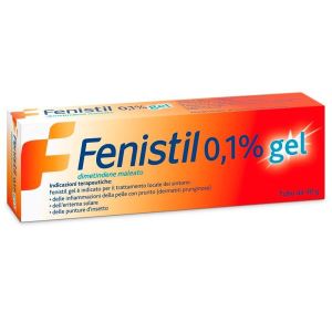 Fenistil Trattamento Sintomatico Prurito 0,1fenistil Gel 0,1% per Prurito Punture di Insetto Eritema Solare Infiammazione Della Pelle 30g Gel 30g