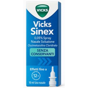 Vicks Sinex Spray Nasale 10ml 0,5mg/ml Senza Conservanti