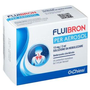 Fluibron per Aerosol 15 Mg/2ml Soluzione da Nebulizzare 20 Flaconcini  Globuli Contenitore MONOdose
