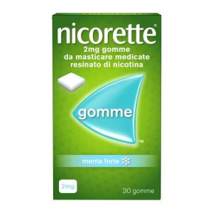 Nicorette 2mg Gomme da Masticare Medicate Gusto Menta Forte