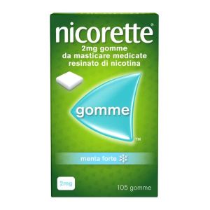 Nicorette 2mg Gomme da Masticare Medicate Gusto Menta Forte