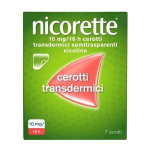 Nicorette 7 Cerotti Transdermici 10mg Smettere di Fumare
