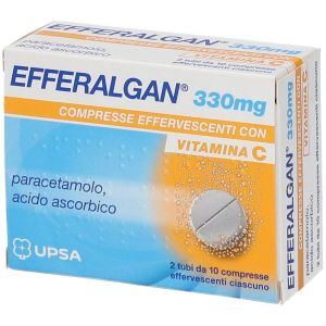 Efferalgan  330 Mg. 20 Compresse Effervescenti i Vitamina C