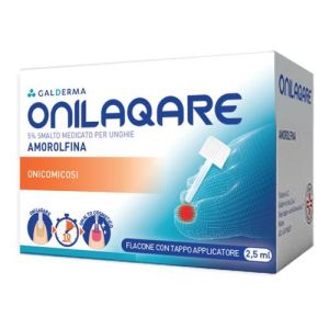 Onilaqare Smalto Medicato Unghie Flacone 2,5ml 5% Con Tappo Applicatore