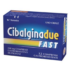 Cibalgina Due Fast 200mg Ibuprofene Antinfiammatorio 12 Compresse
