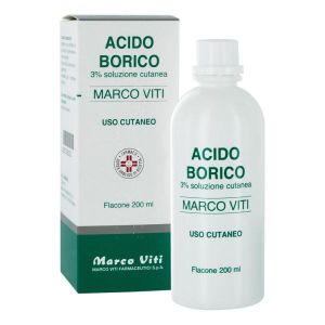 Acido Borico Marco Viti Soluzione Cutanea 3% Antisettico 200ml