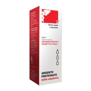 Argento Proteinato Nova Argentia 2% Gocce Nasali e Auricolari Soluzione 10ml