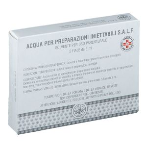Salf Acqua Per Preparazioni Iniettabile Solvente 5x10ml