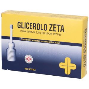 Glicerolo  Zeta Farmaceutici  Prima Infanzia 6 Contenitori  2,25g Soluzione Rett i Camomilla e Malva Globuli Contenitore MONOdose
