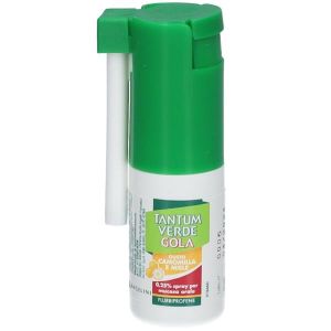 Tantum Verde Gola Spray Mucosa Orale 15ml 0,25% Gusto Camomilla e Miele