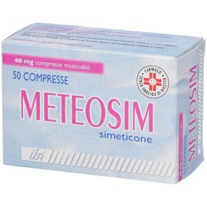 Meteosim 40mg Simeticone Meteorismo 50 Compresse Masticabili