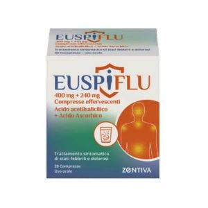 Acido Acetilsalicilico + Vitamina C Zentiva 400mg + 240mg 20 Compresse Effervescenti