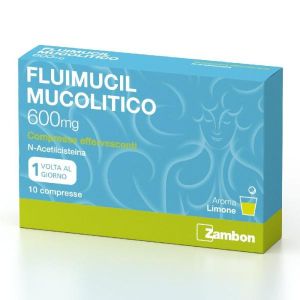 Fluimucil Mucolitico 600mg N–acetilcisteina 10 Compresse Effervescenti