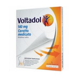 Voltadol 140mg Diclofenac Sodico Dolori Articolari 5 Cerotti Medicati