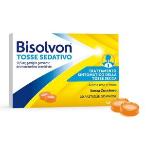 Bisolvon Tosse Sedativo per Tosse Secca Notturna, 20 Pastiglie Gommose