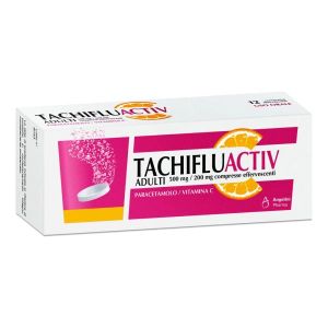 Tachifluactiv Influenza e Raffreddore 500 Mg/60mg Compresse Effervescenti