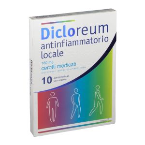Dicloreum Antinfiammatorio 10 Cerotti Medici 180mg