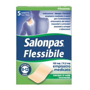 Salonpas Flessibile 5 Cerotti Medicati Per Dolori Articolari 7cm X 10cm