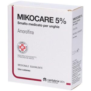 Mikocare Smalto Medicato per Unghie 1 Flacone 2,5ml 5%
