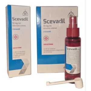Scevadil Soluzione Cutanea 3 Flaconi 60ml 50mg/ml i Pompa Dosatrice