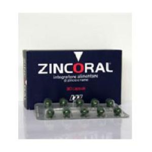 Zincoral Integratore Alimentare 30 Capsule