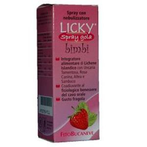 Fitobucaneve Licky Spray Gola Bambini Gusto Fragola 30ml