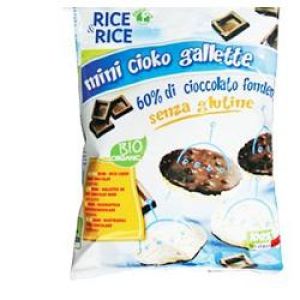 Rice&rice Mini Cioko Gallette Con Cioccolato Fondente Probios 60g