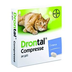 Bayer Drontal Gatto Combatte I Parassiti Intestinali 2 Compresse