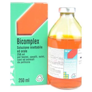 Bicomplex Ev Im Sc Os Soluzione 1 Flacone 250ml Bovini Cavallisuini Cani Animali da Pelliccia