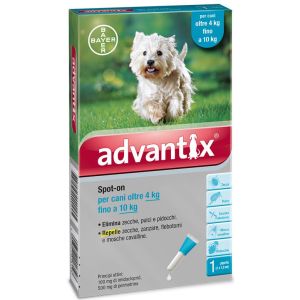 Advantix Spot On Soluz 1 Pipetta 1ml 100mg + 500mg Cani D