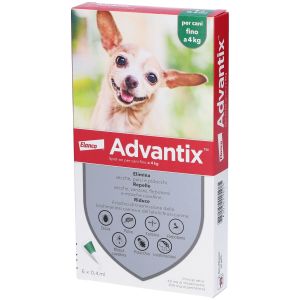 Advantix Spot On Soluzione 6 Pipette 0,4ml 40mg + 200mg Canifino A 4Kg