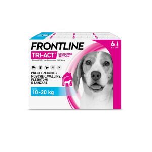 Frontline Tri-act X6 Pipette, Antiparassitario per Cani  10-20kg  Contro Parassiti e Insetti Volanti