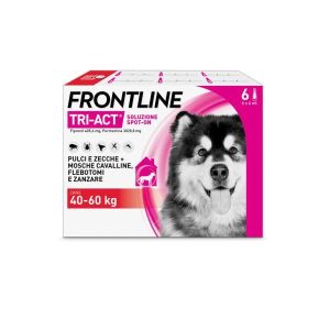 Frontline Tri-act X6 Pipette, Antiparassitario per Cani  40-60kg  Contro Parassiti e Insetti Volanti