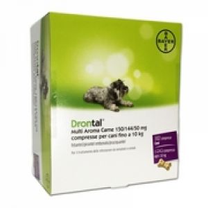 Drontal Multiaroma Carne 102 Compresse Per Cani Fino A 10 Kg