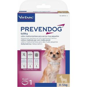 Prevendog Collare Medicato 15,9g  35 Cm  Cani Taglia Moltopiccola  Peso Fino A 5Kg