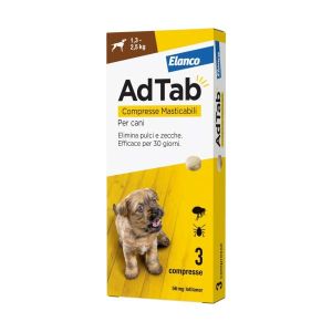 Adtab per Cani da 1,3 A 5,5kg 3 Compresse Masticabili 56mg