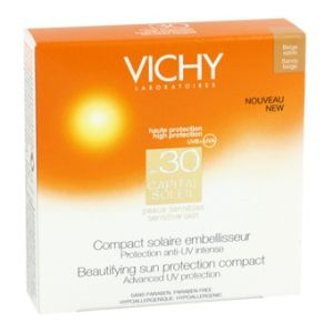 Vichy capital soleil compact fonce 30 10 g