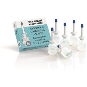 Dynacren Microclismi Camomilla E Malva 6 Pezzi Da 9g Per Adulti