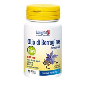 Longlife Olio Di Borragine Bio 500mg Integratore Alimentare 60 Perle