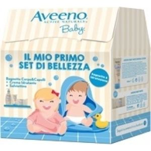 Aveeno Il Mio Primo Set Di Bellezza Bagnetto + Crema Idratante + Salviettine