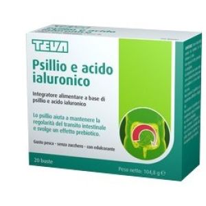 Teva Psillio Acido Ialuronico Integratore Transito Intestinale 20 Bustine