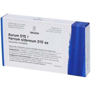Weleda Weleda Aurum D10 Ferrum Sidereum D10 8 Fiale da 1ml L'una
