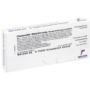 Weleda Chamomilla Malachit Compositum Medicinale Omeopatico 8 Fiale