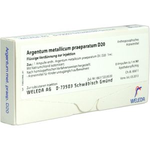 Argentum Metallicum Preparatum D20 Weleda 8 Fiale Da 1ml