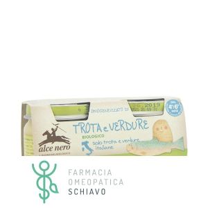 Omogeneizzato Di Trota E Verdure Biologico Alce Nero 2x80g