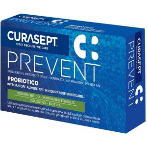 Curasept Prevent Probioti Integratore Riequilibrante Flora Orale 14 compresse