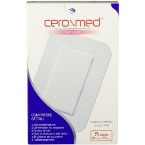 Ceroxmed Dress Delicati Compresse di Garza Autoadesive 15x10 cm 5 Pezzi