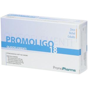 Promoligo 18  Zinco Nichel e Cobalto Oligoelementi 20 Fiale da 2ml