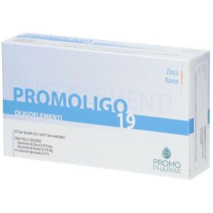 Promoligo 19 Zinco e Rame Oligoelementi 20 Fiale da 2ml