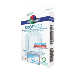 Medicazione Compressa Autoadesiva Dermoattiva Ipoallergenica Aerata Master-aid Drop Med 10x6 5 Pezzi